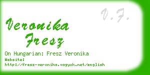 veronika fresz business card